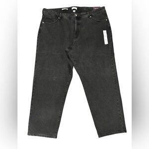 NWT Ava & Viv Black 90's High Rise Straight Jeans sz 22